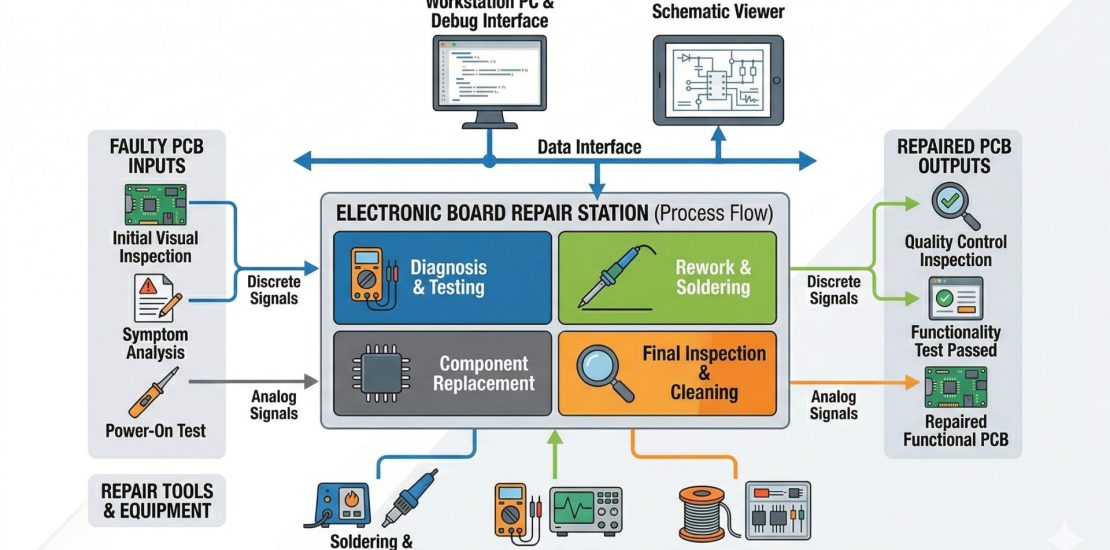 Elektronik kart tamiri - komponent seviyesi onarım