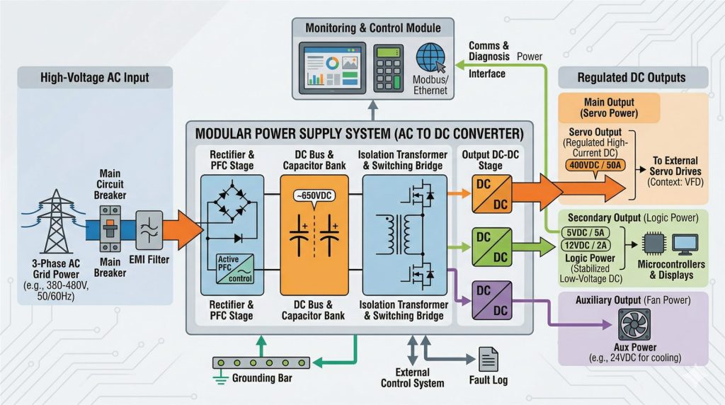 Endüstriyel güç kaynağı tamiri ve servisi