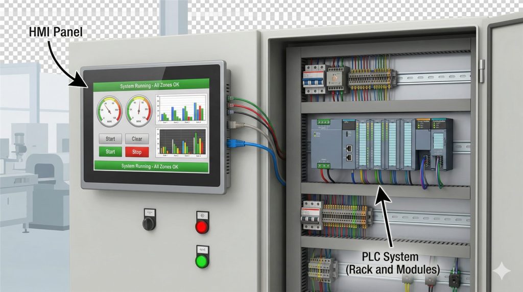 HMI operatör panel tamiri - endüstriyel dokunmatik ekran servisi